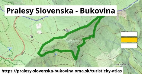 ikona Pralesy Slovenska - Bukovina: 0 m trás turisticky-atlas v pralesy-slovenska-bukovina