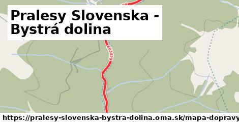 ikona Pralesy Slovenska - Bystrá dolina: 127 m trás mapa-dopravy v pralesy-slovenska-bystra-dolina