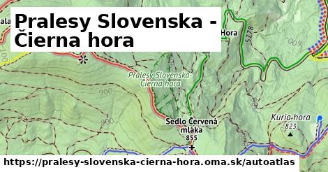 ikona Mapa autoatlas v pralesy-slovenska-cierna-hora
