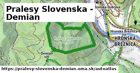 ikona Mapa autoatlas v pralesy-slovenska-demian