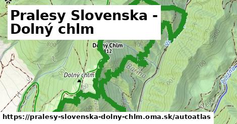 ulice v Pralesy Slovenska - Dolný chlm