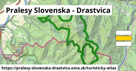 ikona Pralesy Slovenska - Drastvica: 1,86 km trás turisticky-atlas v pralesy-slovenska-drastvica