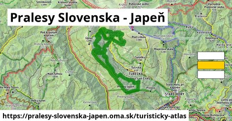 ikona Turistická mapa turisticky-atlas v pralesy-slovenska-japen