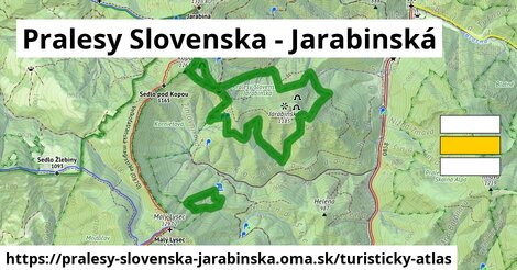 ikona Pralesy Slovenska - Jarabinská: 0 m trás turisticky-atlas v pralesy-slovenska-jarabinska