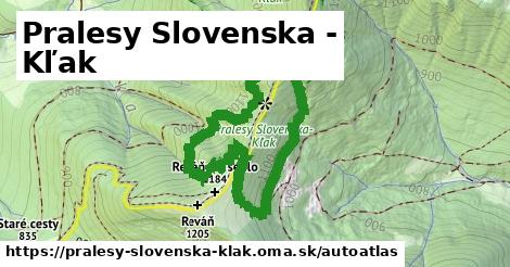ikona Mapa autoatlas v pralesy-slovenska-klak