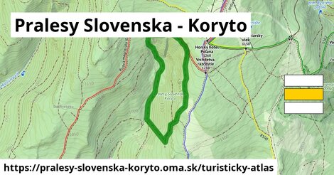 ikona Pralesy Slovenska - Koryto: 0 m trás turisticky-atlas v pralesy-slovenska-koryto