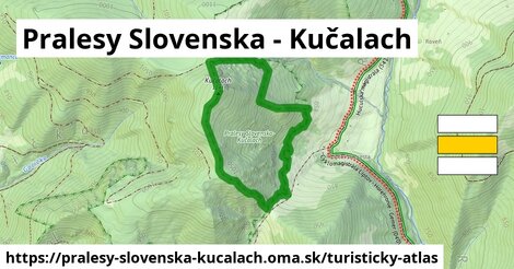 ikona Pralesy Slovenska - Kučalach: 0 m trás turisticky-atlas v pralesy-slovenska-kucalach