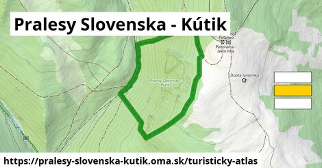 ikona Pralesy Slovenska - Kútik: 0 m trás turisticky-atlas v pralesy-slovenska-kutik