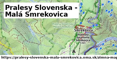 ikona Zimná mapa zimna-mapa v pralesy-slovenska-mala-smrekovica