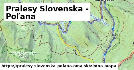 ikona Pralesy Slovenska - Poľana: 149 m trás zimna-mapa v pralesy-slovenska-polana
