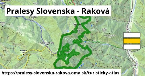 ikona Turistická mapa turisticky-atlas v pralesy-slovenska-rakova