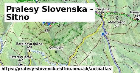 ikona Mapa autoatlas v pralesy-slovenska-sitno