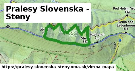 ikona Zimná mapa zimna-mapa v pralesy-slovenska-steny