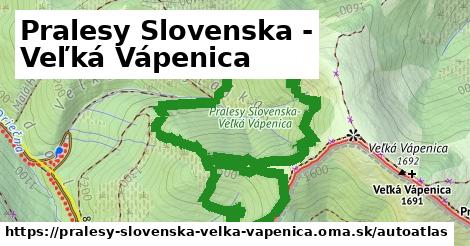 ikona Mapa autoatlas v pralesy-slovenska-velka-vapenica