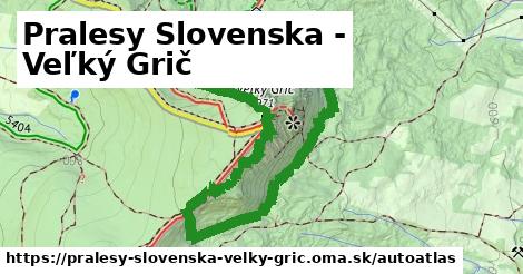 ikona Mapa autoatlas v pralesy-slovenska-velky-gric