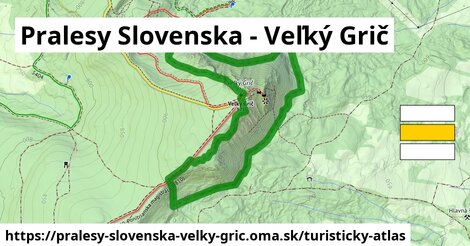 ikona Turistická mapa turisticky-atlas v pralesy-slovenska-velky-gric