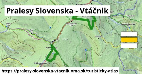 ikona Turistická mapa turisticky-atlas v pralesy-slovenska-vtacnik