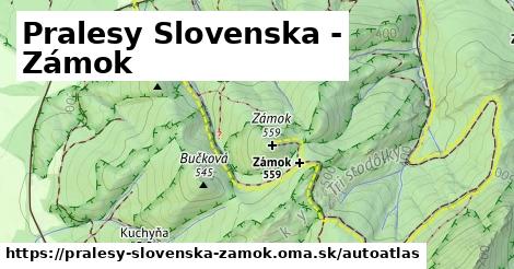 ikona Mapa autoatlas v pralesy-slovenska-zamok