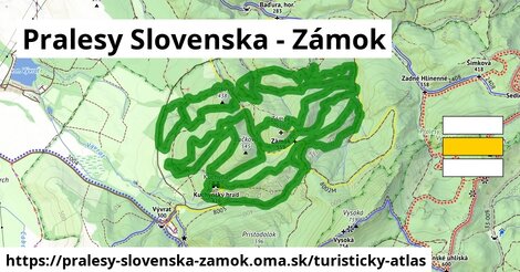 ikona Turistická mapa turisticky-atlas v pralesy-slovenska-zamok