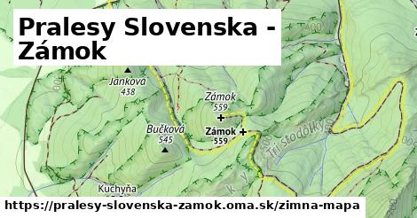 ikona Zimná mapa zimna-mapa v pralesy-slovenska-zamok