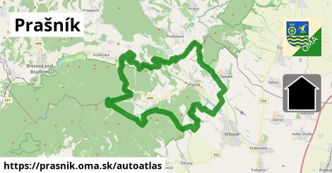 ikona Mapa autoatlas v prasnik