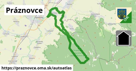 ikona Mapa autoatlas v praznovce