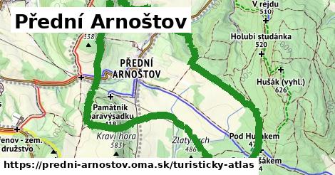 ikona Turistická mapa turisticky-atlas v predni-arnostov