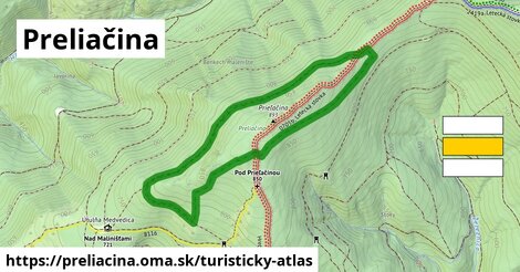 ikona Turistická mapa turisticky-atlas v preliacina