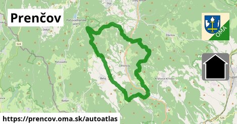 ikona Mapa autoatlas v prencov