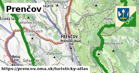 ikona Prenčov: 0 m trás turisticky-atlas v prencov