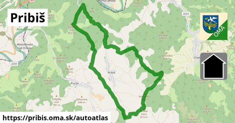 ikona Mapa autoatlas v pribis