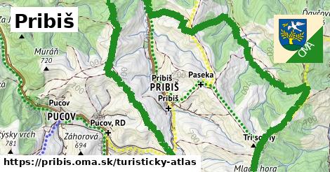 ikona Turistická mapa turisticky-atlas v pribis