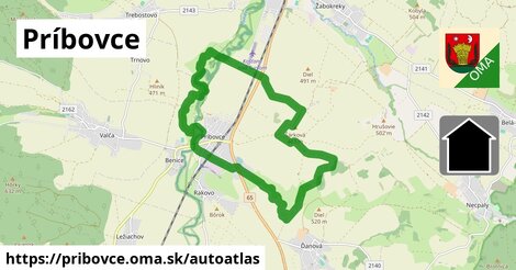 ikona Mapa autoatlas v pribovce