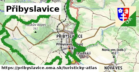 ikona Přibyslavice: 1,59 km trás turisticky-atlas v pribyslavice