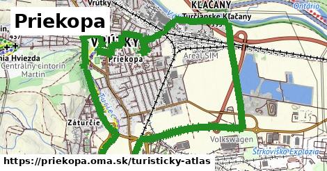 ikona Turistická mapa turisticky-atlas v priekopa