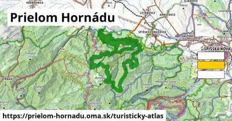 ikona Turistická mapa turisticky-atlas v prielom-hornadu