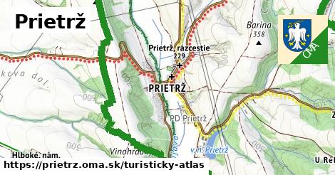 ikona Turistická mapa turisticky-atlas v prietrz