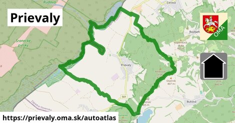 ikona Mapa autoatlas v prievaly