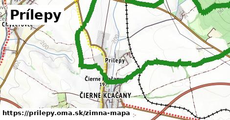 ikona Prílepy: 0 m trás zimna-mapa v prilepy