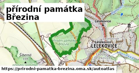 ikona Mapa autoatlas v prirodni-pamatka-brezina