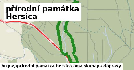 ikona Mapa dopravy mapa-dopravy v prirodni-pamatka-hersica