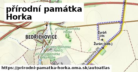 ikona Mapa autoatlas v prirodni-pamatka-horka