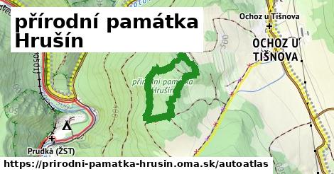 ikona Mapa autoatlas v prirodni-pamatka-hrusin