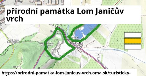 ikona Turistická mapa turisticky-atlas v prirodni-pamatka-lom-janicuv-vrch