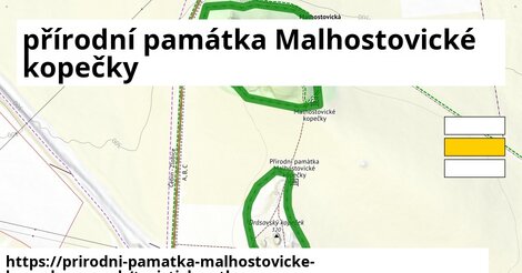 ikona Turistická mapa turisticky-atlas v prirodni-pamatka-malhostovicke-kopecky