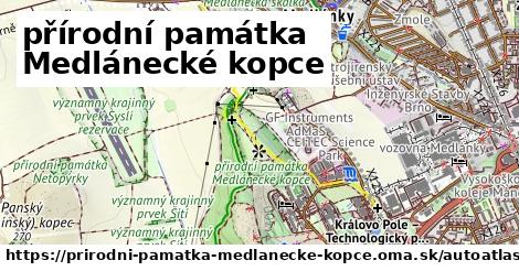 ikona Mapa autoatlas v prirodni-pamatka-medlanecke-kopce