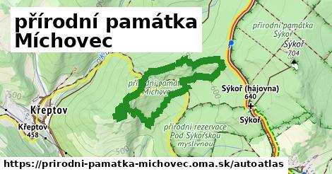 ikona Mapa autoatlas v prirodni-pamatka-michovec