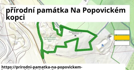 ikona Turistická mapa turisticky-atlas v prirodni-pamatka-na-popovickem-kopci