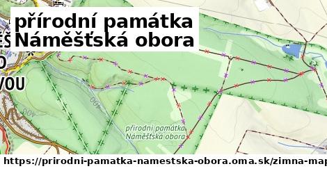 ikona Zimná mapa zimna-mapa v prirodni-pamatka-namestska-obora