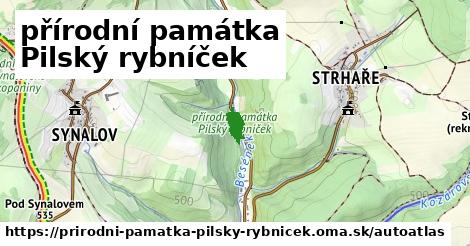 ikona Mapa autoatlas v prirodni-pamatka-pilsky-rybnicek